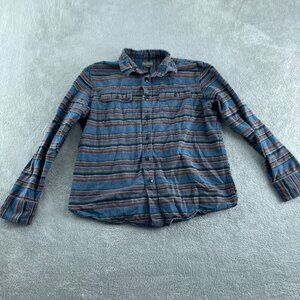 Bean Signature Mens Slim Fit Long Sleeve Shirt 100% Cotton Blue Size L 1973
